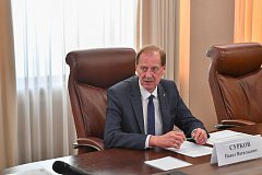 Встреча главы Татищевского района П.В.Суркова с врио Губернатора Саратовской области Р.В.Бусаргиным 