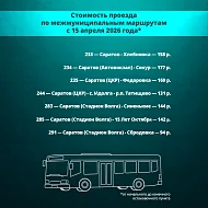 В Саратовской области с 15 апреля актуализируют тарифы на электрички, пригородные автобусы и водный транспорт