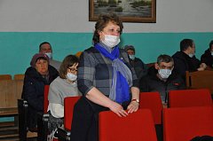 Встреча с населением главы Татищевского района П.В.Суркова   в д.Полянское