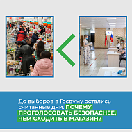Голосование в 3 дня, средства защиты и измерение температуры— все это делает голосование на выборах безопаснее, чем поход в магазин. 