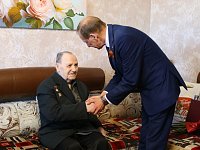 Глава района поздравил с наступающим Днем Победы участника ВОВ