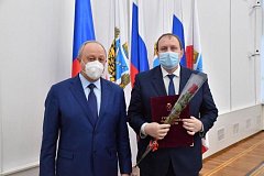 Глава Октябрьского муниципального образования награжден Почетной грамотой Губернатора Саратовской области