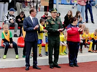 На стадионе ЗАТО п.Светлый прошел муниципальный этап Всероссийских спортивных соревнований школьников «Президентские состязания»