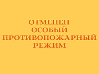 Отменен особый противопожарный режим
