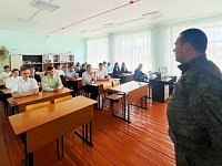 Встреча лицеистов р.п. Татищево с участником СВО