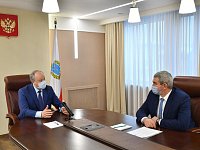 Губернатор Валерий Радаев провел встречу с главой Турковского района Алексеем Никитиным