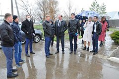 Выездное совещание на месте строительства сквера «Центральный»