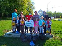 Субботник Вязовских казачат - дошколят 