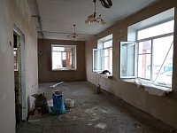 В Детской школе искусств р.п.Татищево активно продолжаются работы по капитальному ремонту здания в рамках национального проекта «Культура»