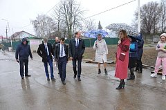 Выездное совещание на месте строительства сквера «Центральный»