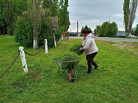 На территории района прошел субботник