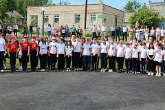 Первый сквер, первая спортплощадка ГТО