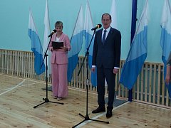 Открытие спортивного зала в с. Сокур