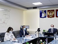 Глава района П.В.Сурков принял участие в заседании рабочей группы в режиме видеоконференции под председательством министра строительства и жилищно-коммунального хозяйства Саратовской области П.В.Мигачева