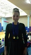 Учащиеся школы искусств на региональном соревновании по спортивным бальным танцам
