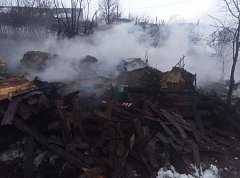 Пожар в д. Зеленкино