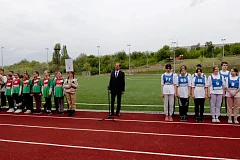  На стадионе ЗАТО п.Светлый прошел муниципальный этап Всероссийских спортивных соревнований школьников «Президентские состязания»
