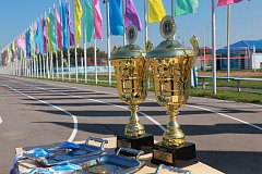 Торжественная церемония закрытия соревнований на Кубок главы района по пляжному волейболу среди мужских и женских команд